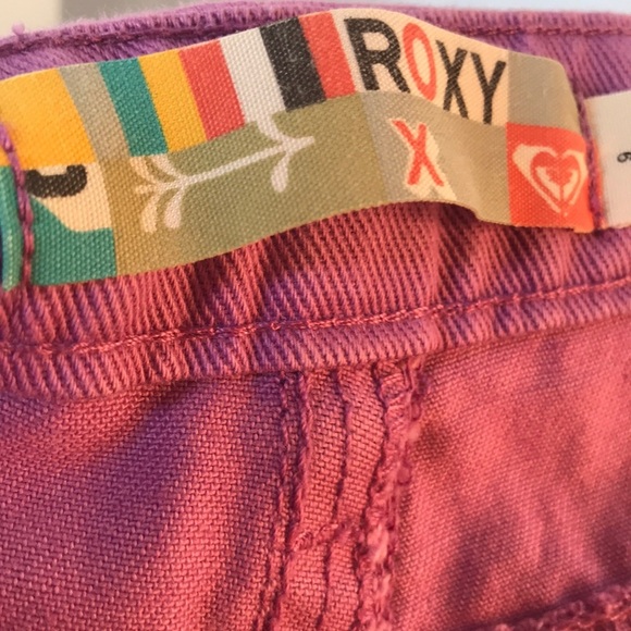 New Roxy Purple Denim Jean Mini Skirt Size 5 - Picture 7 of 8